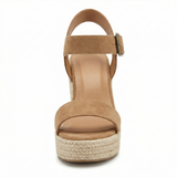 Wedge High Heel Sandals – Open Toe, Espadrille Platform, Summer Womens