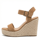 Wedge High Heel Sandals – Open Toe, Espadrille Platform, Summer Womens