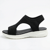Knit Sport Sandals – Cushioned Footbed, Slip-On, Casual Walking Summer