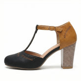 Women's Leather Heel Shoes – Designed for Balance, Slip-On Fit, Office to Party Style