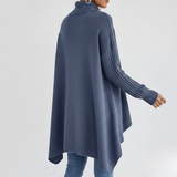 Women’s Navy Winter Cashmere Turtleneck Sweater