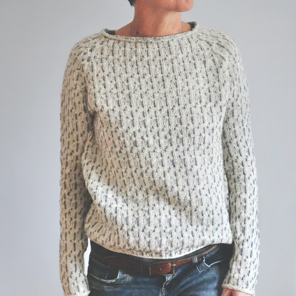Women’s Casual Knit Sweater with Boat Neck