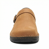 Leather Slip-On Clogs – Backless Design, Thick Sole, Everyday Comfort